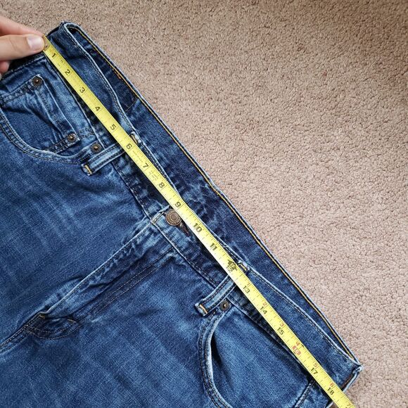 Levi's 569 34x32 (Fits 36x31) Mens Blue Denim Stonewash Straight Leg Jeans - Picture 5 of 10